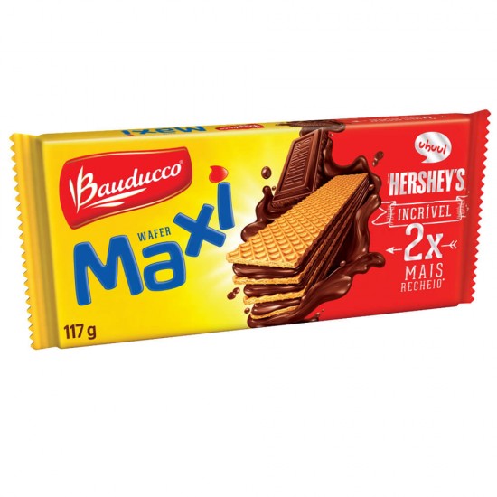 Biscoito Wafer Bauducco Chocolate Com Avelã 140g
