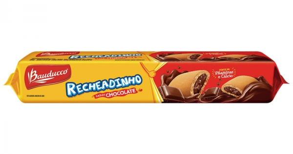 Biscoito Bauducco Recheadinho Chocolate 104g - Drogaria Araujo